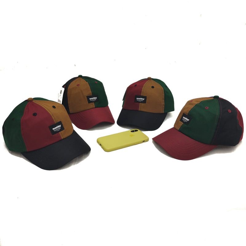 WANKBAY Polocap baseball Rainbow Topi Pria Wanita Topi Distro