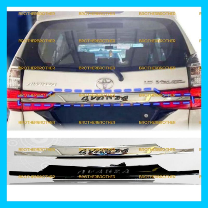 Trunk Lid Avanza 2019 2020 2021 Trunklid Hitam Chrome Ganti Lampu