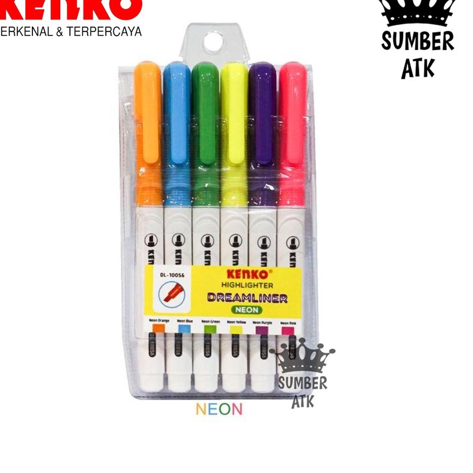 

Terbaru - Highlighter KENKO DREAMLINER 6 Set PASTEL / NEON DL-100S6