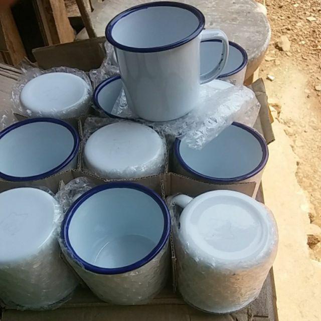 Gelas Enamel Polos (7cm)