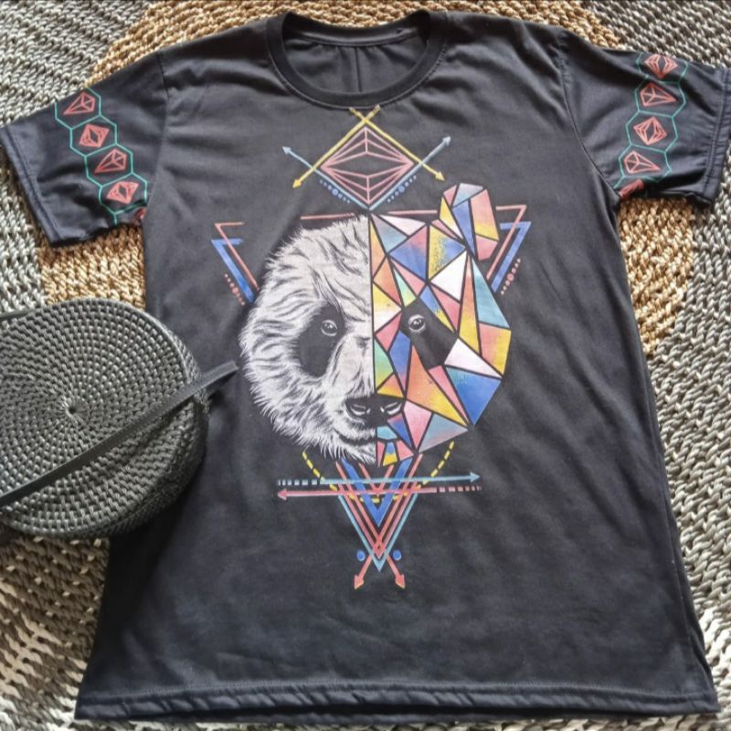 Kaos Distro Pria Murah Unisex JF Panda Colour