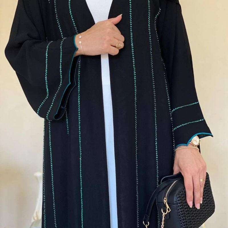 Abaya outer dubai ORI hand work/Abaya Impor