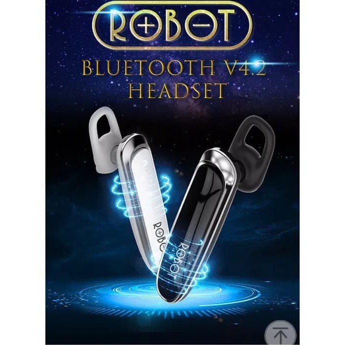 Headset Earphone Bluetooth Wireless Robot R3 Original Earphone