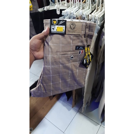 celana panjang tartan premium bahan melar