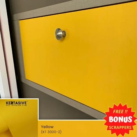 Yellow KERTASIVE PVC Interior Film