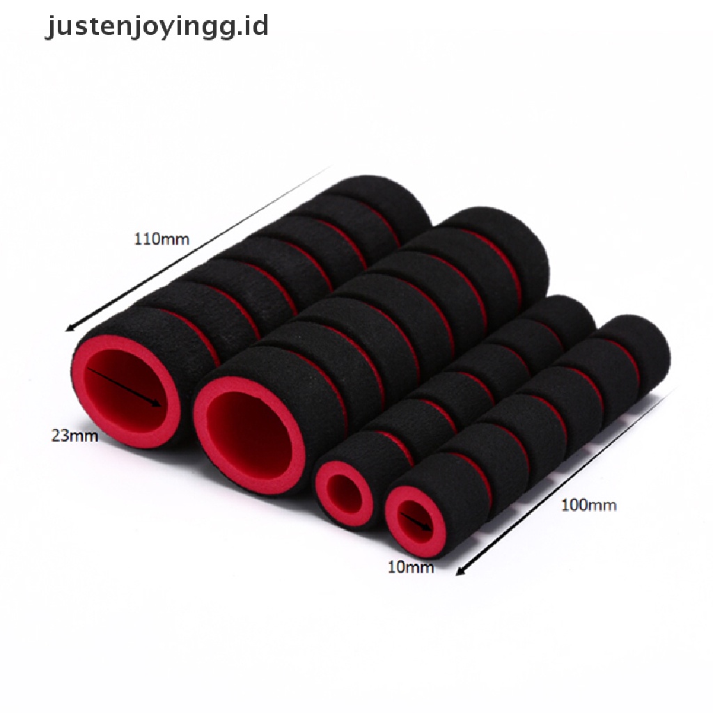 4pcs / set grip Stang Sepeda / Motor universal Bahan Busa Nyaman Warna Acak