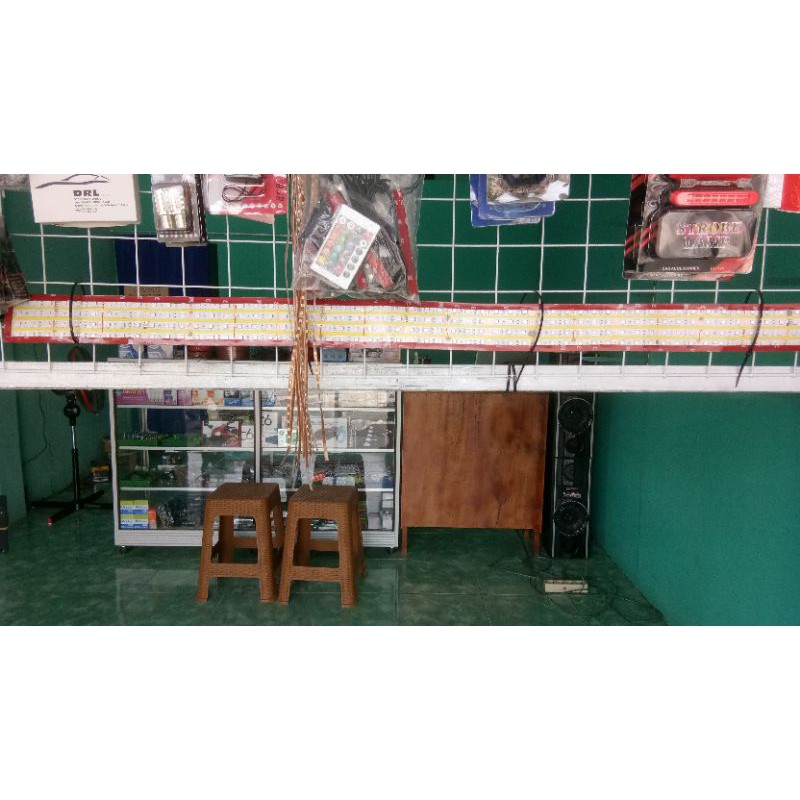 lampu strobo kaca mobil RGB 135cm
