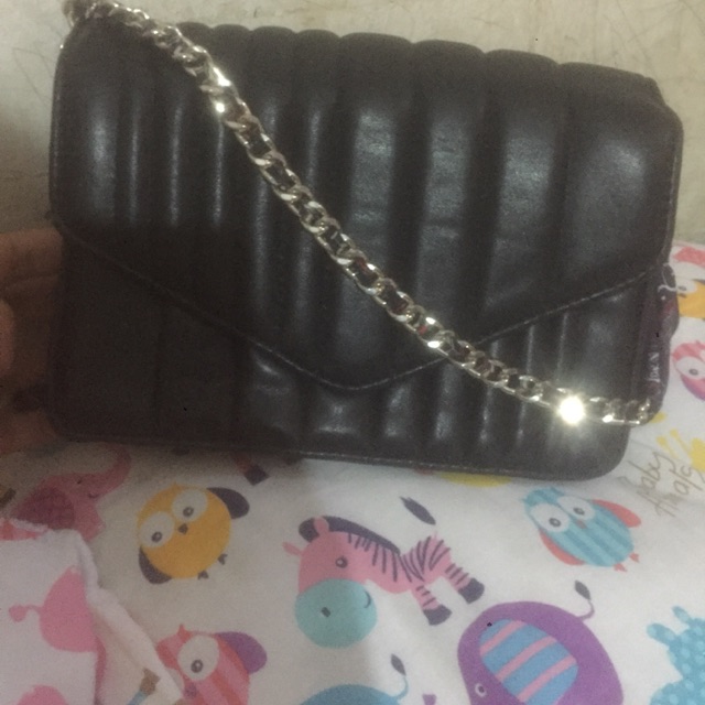 Zara sling bag bahan kulit lambskin