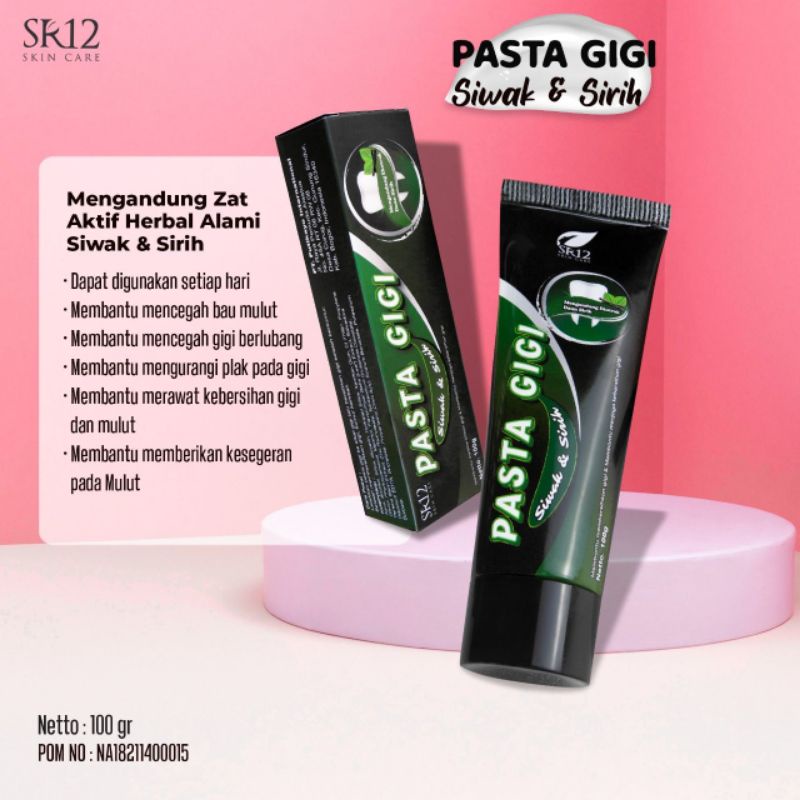 PASTA GIGI SIWAK SR12/PEMUTIH GIGI MENGHILANGKAN BAU MULUT/ODOL SR12 TERBAIK TERMURAH