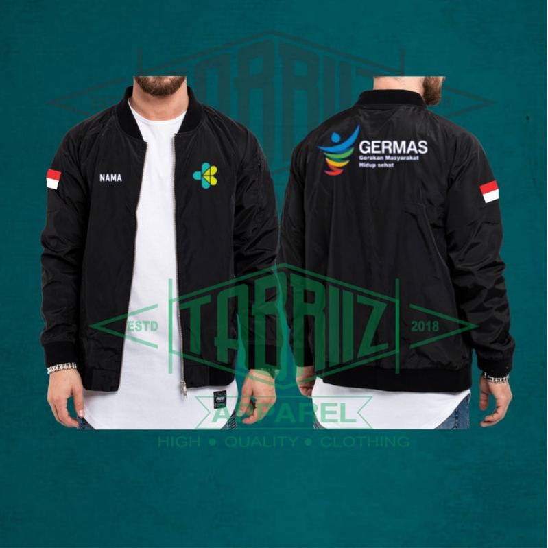 Jaket bomber KEMENKES GERMAS