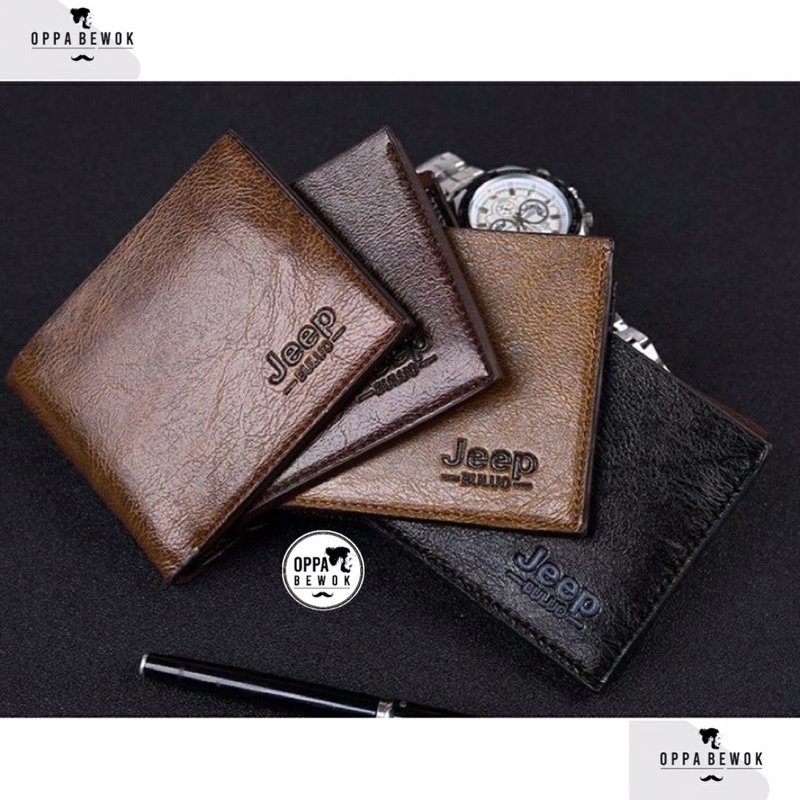 [ELEGAN MASKULIN ] DOMPET PRIA SEMI KULIT SINTETIS ( dompet cowok keren ganteng cowok cool )