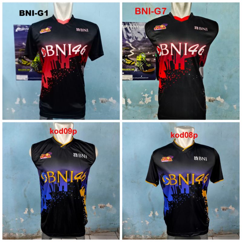COD baju kaos jersey voli volly BNI 46 / baju kaos voli volly proliga terpaporit