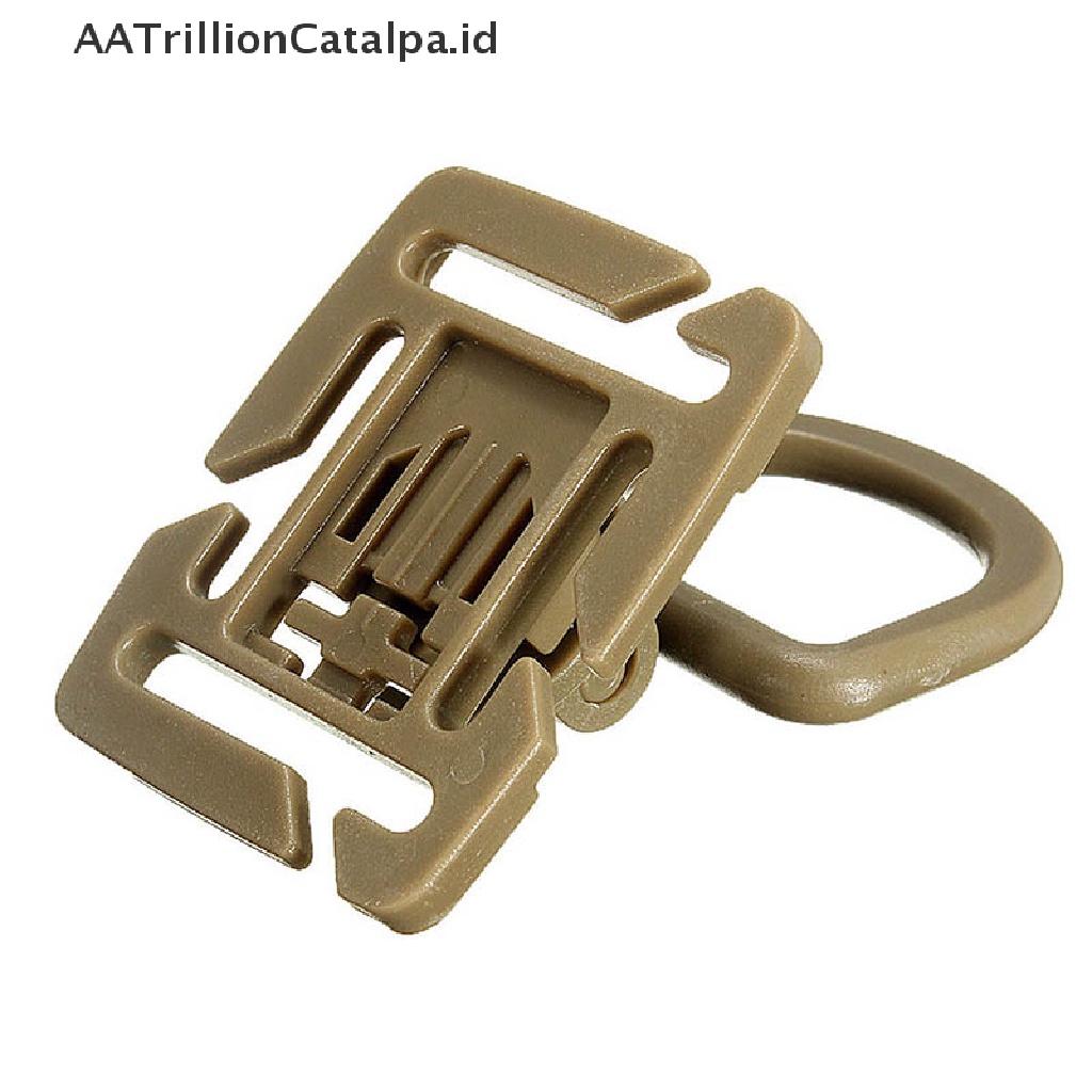 Aatrillioncatalpa 2PCS Gesper D-Ring Swivel 18MM 25MM Untuk Strap Webbing MOLLE