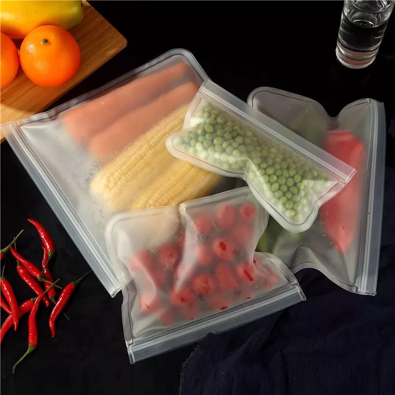 Silikon Kantong Penyimpanan Makanan Kedap Udara/Reusable Silicone Food Bag