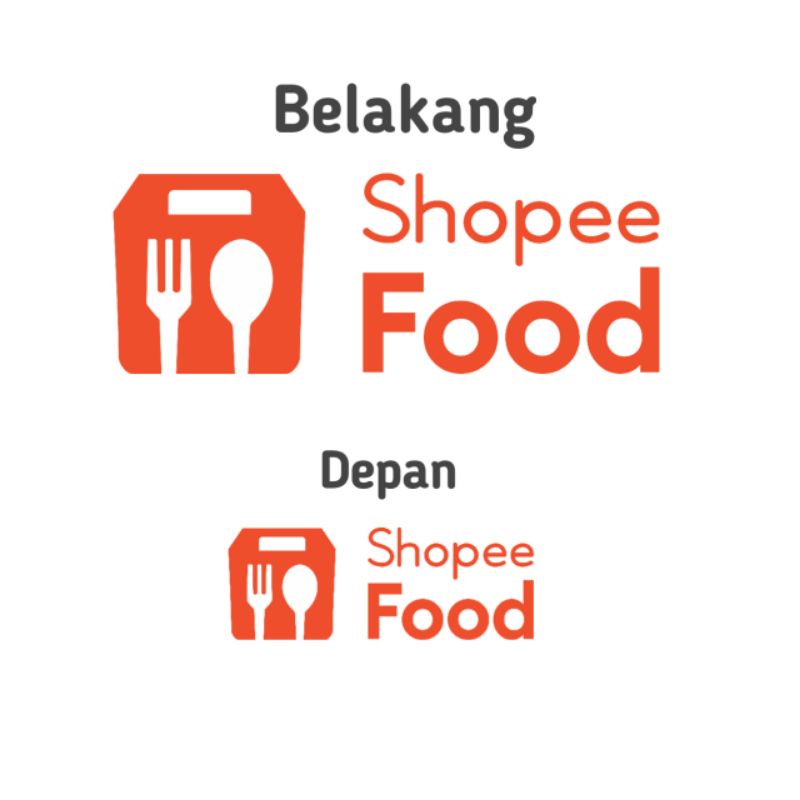 Sablon Strika Logo Shopee Food Shopee Xpress Polyflex