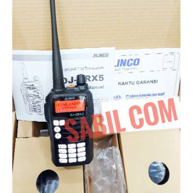 HT ALINCO DJ CRX5 DUALBAND VHF &amp;UHF ORI MURAH - HT ALINCO CRX5 DUALBAND GARANSI RESMI MURAH