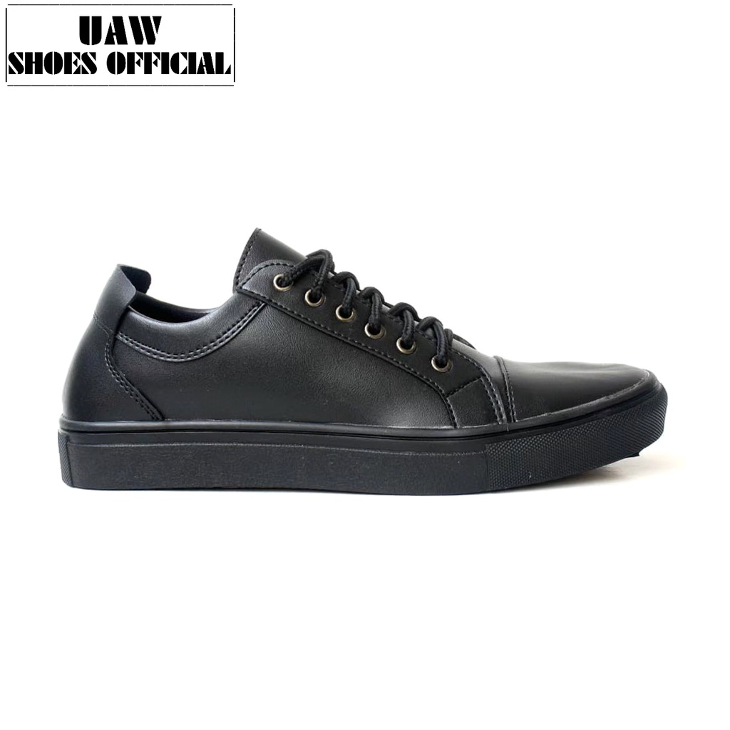 [ uawshoesofficial ] 100% ORIGINAL WALKER | PEDRO BLACK - Sepatu Casual Resleting Sneakers Pria Ori