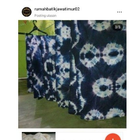 Kain mori batik sanforis polos harga per 0.5meter ikat celup tie dye shibori