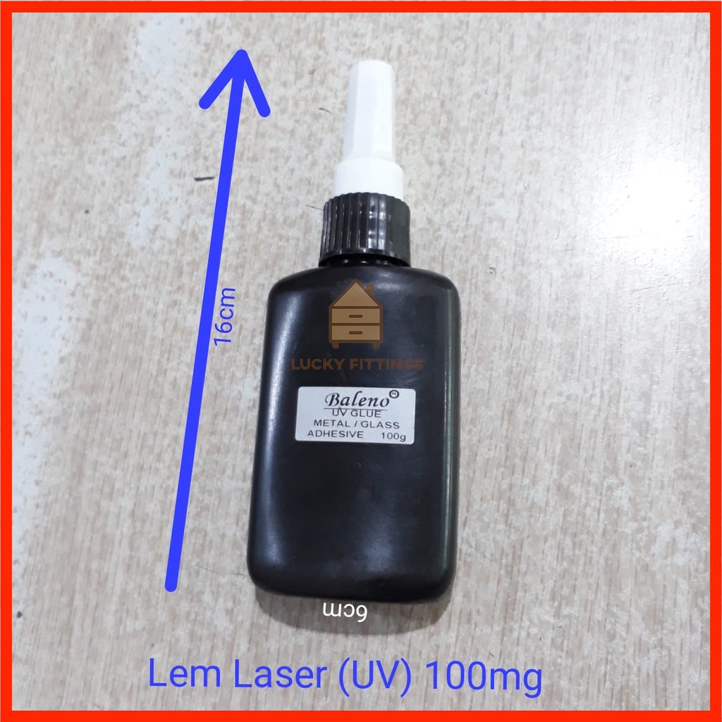 Lem UV Glue Laser Kaca Tatakan Besi Pen Iklan Paku 100g