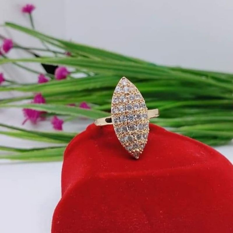 Cincin xuping lapis emas perhiasan fashion wanita dewasa