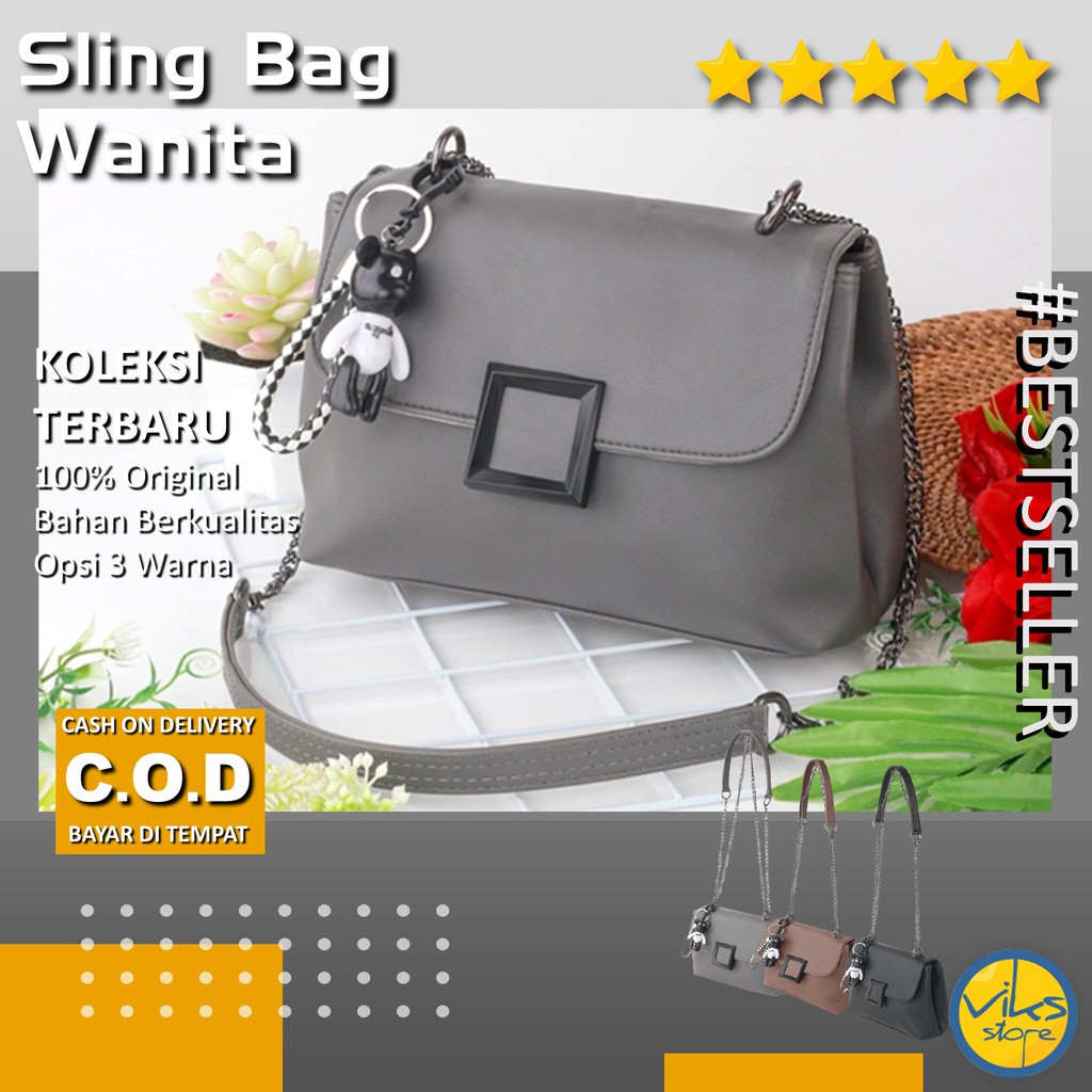 Tas Selempang Wanita Cewek Sling Bag Waist Distro Lokal Premium Style Casual Multifungsi Elegan