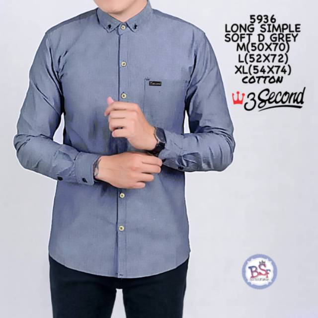 Kemeja Cowok 3second