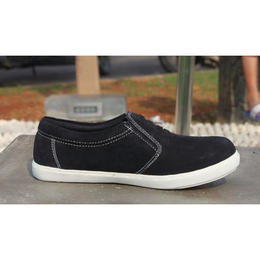 Sepatu Kulit Asli Kasual Pria Slip On Rasheda 017 Sp