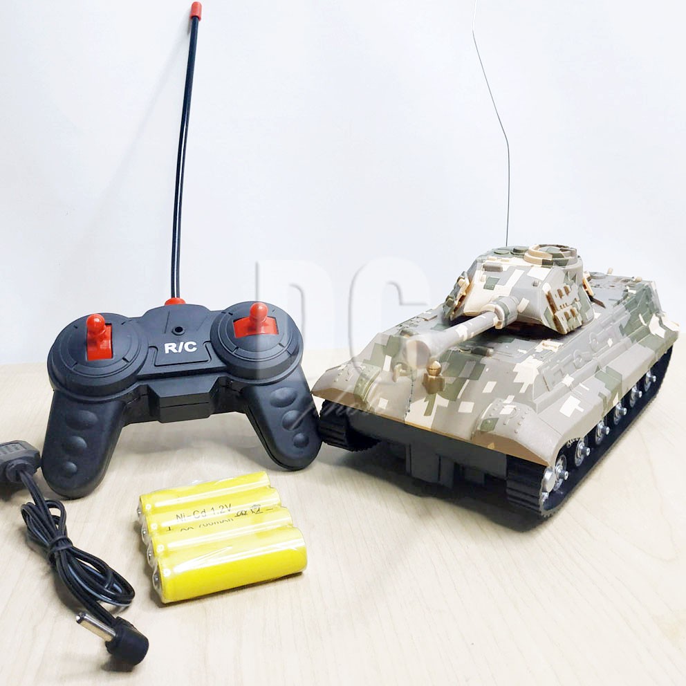 Tanks RC 4 ARAH 527-7 CHARGER BATERAI Mainan Army Tank Tentara Remote Suara Lampu