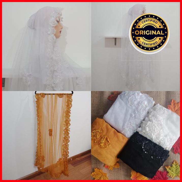 Jual Hijab Instan Akad Nikah Payet Wedding Veil Shopee Indonesia