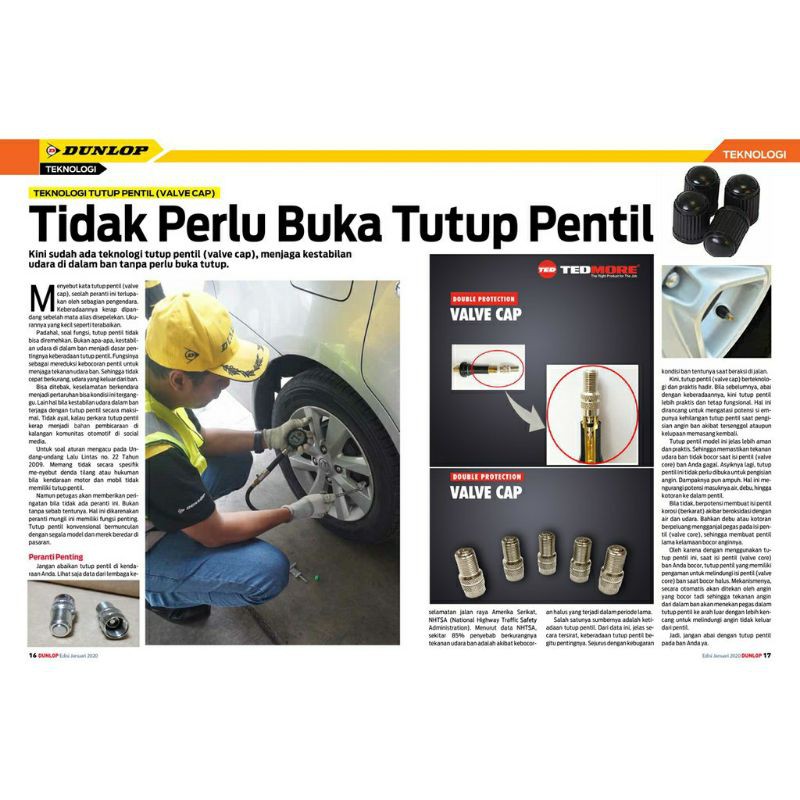 tutup pentil TEDMORE isi angin tanpa ribet roda pentil ban motor mobil sepeda MTB Roadbike seli