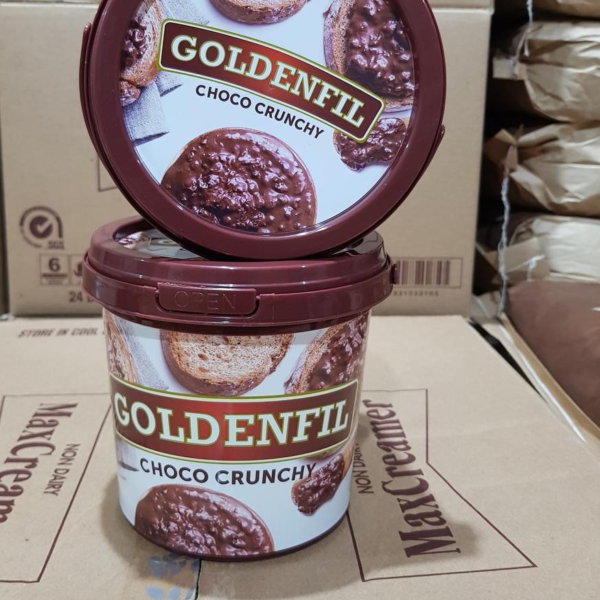 

(kode-713) GoldenFil Choco crunchy 1 KG bkn Selai Coklat chocomaltine ovomaltine ..