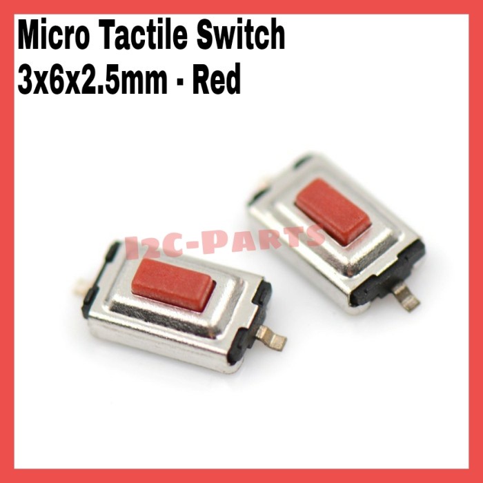 Micro Tactile Switch 3x6x2.5mm Skalar Kecil ON OFF 3x6x2.5 Tact Warna
