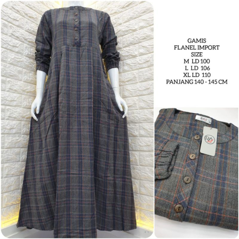 gamis flanel import|gamis impor|gamis flanel|gamis casual