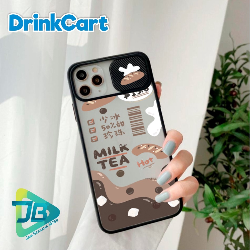 SOFTCASE SLIDE KAMERA DRINKCART OPPO VIVO SAMSUNG XIAOMI REALME IPHONE ALL TYPE JB4936