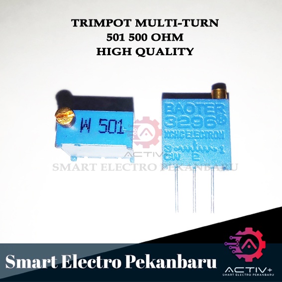 ORIGINAL TRIMPOT 501 500 OHM MULTI-TURN POTENSIO METER MULTITURN Trimmer Variable Resistor VR 501 TR