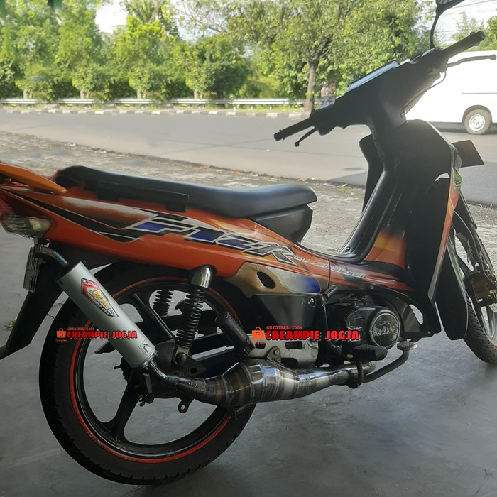 Knalpot Creampie Ori fiz r Kalajengking Tipe Dot Step Standar ASLI CREAMPIE JOGJA