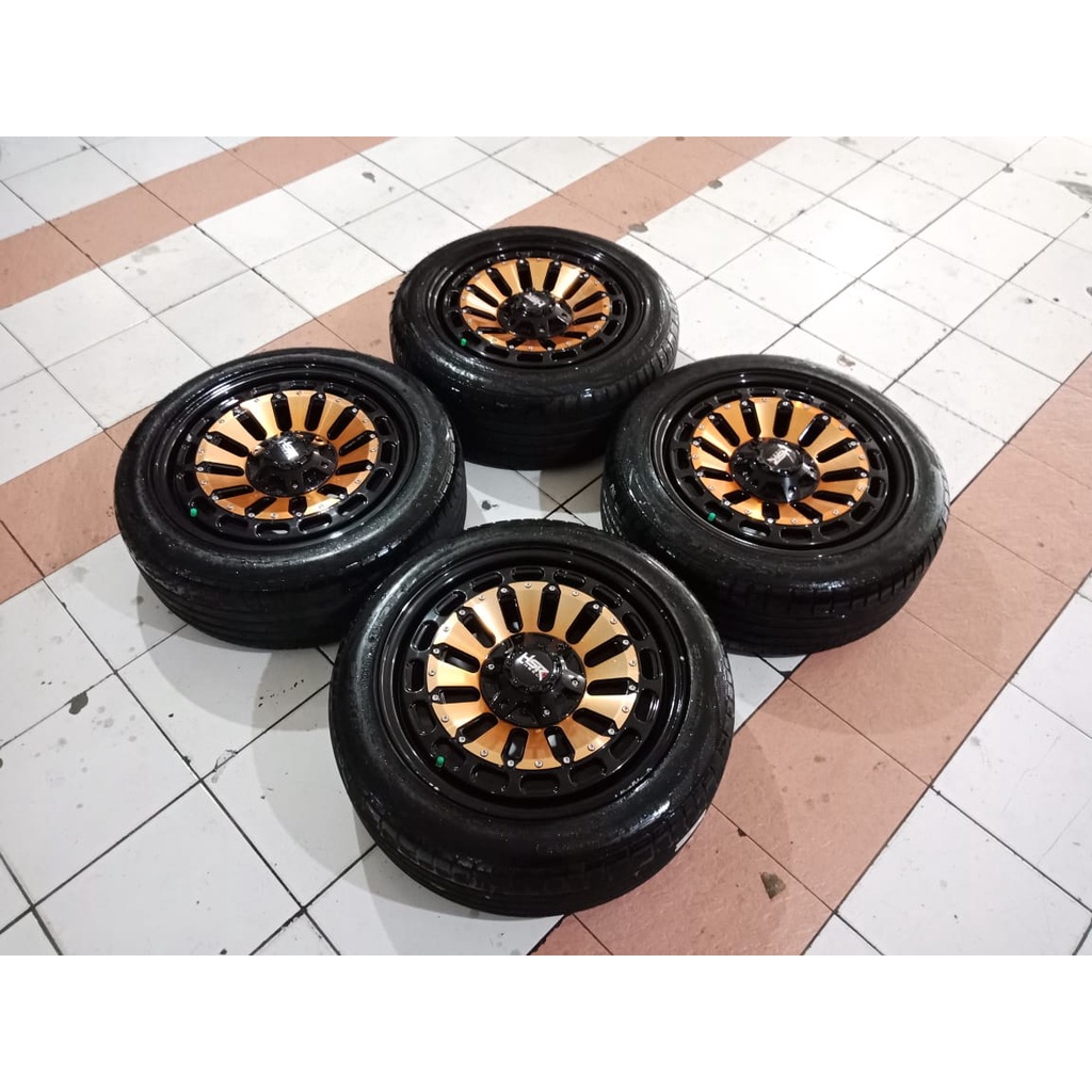 velg seken bekas hsr myth07 seken bekas murah ring18x8 pcd 5x114 seken plus ban 225 50 muluss bekas