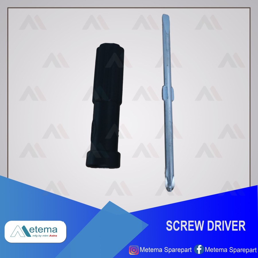 Screw Driver / Obeng (plus minus) Metema Original