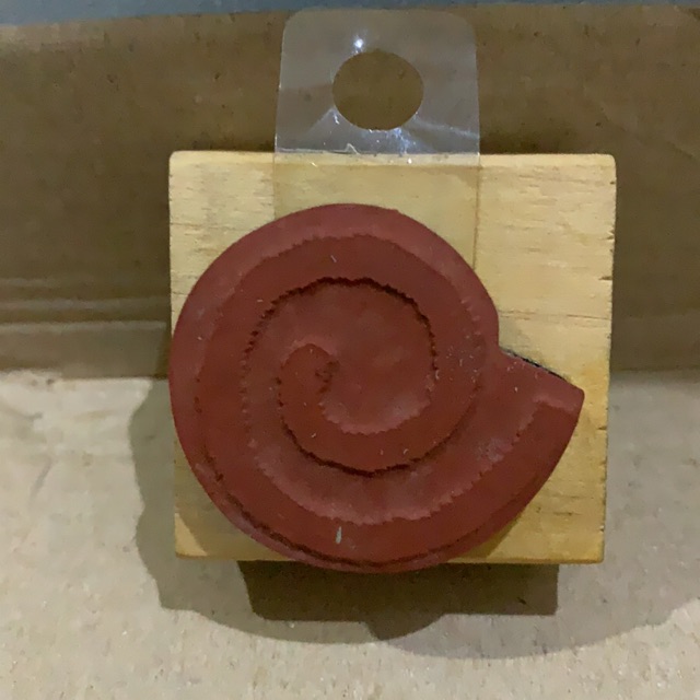 

Stempel karet motif spiral (curl rubber stamp )