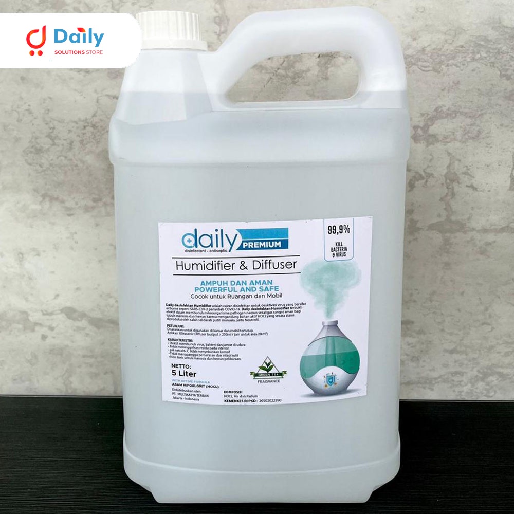 DESINFEKTAN DAILY DISINFEKTAN 5 LITER KHUSUS HUMIDIFIER &amp; DIFFUSER ANTIBACTERIAL DAN VIRUS