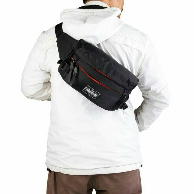 tas pria slempang trendy/tas waistbag