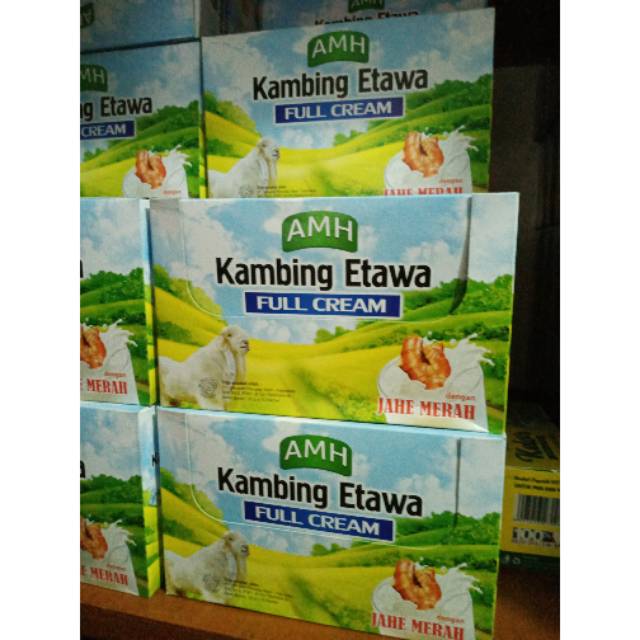 

Susu kambing Etawa AMH Jahe Merah rencengan isi 10 Sachet