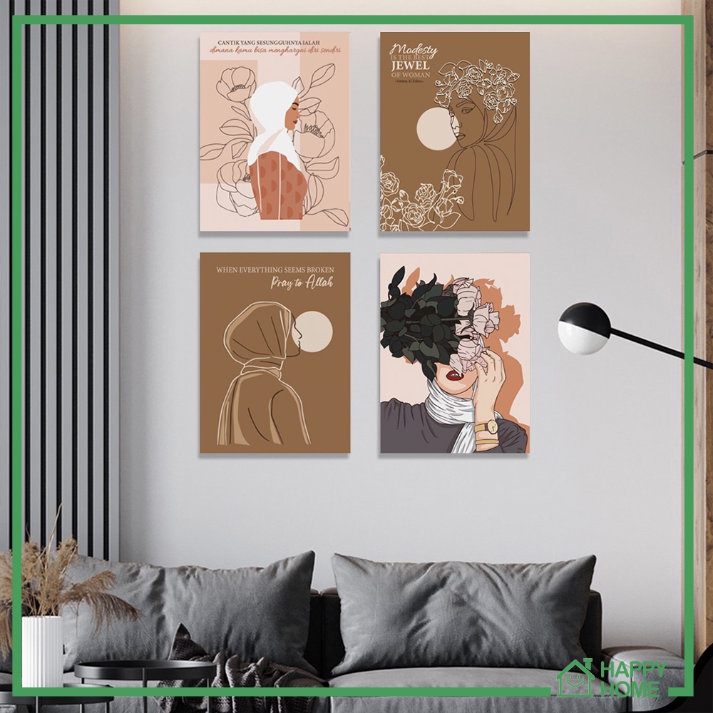 Wall decor Poster Kayu Aesthetic Pajangan Dinding Ruangan Kamar Nordic Skandinavian