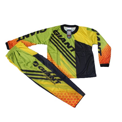 baju  jersey sepeda downhill/baju cross anak anak size 4-12 thn