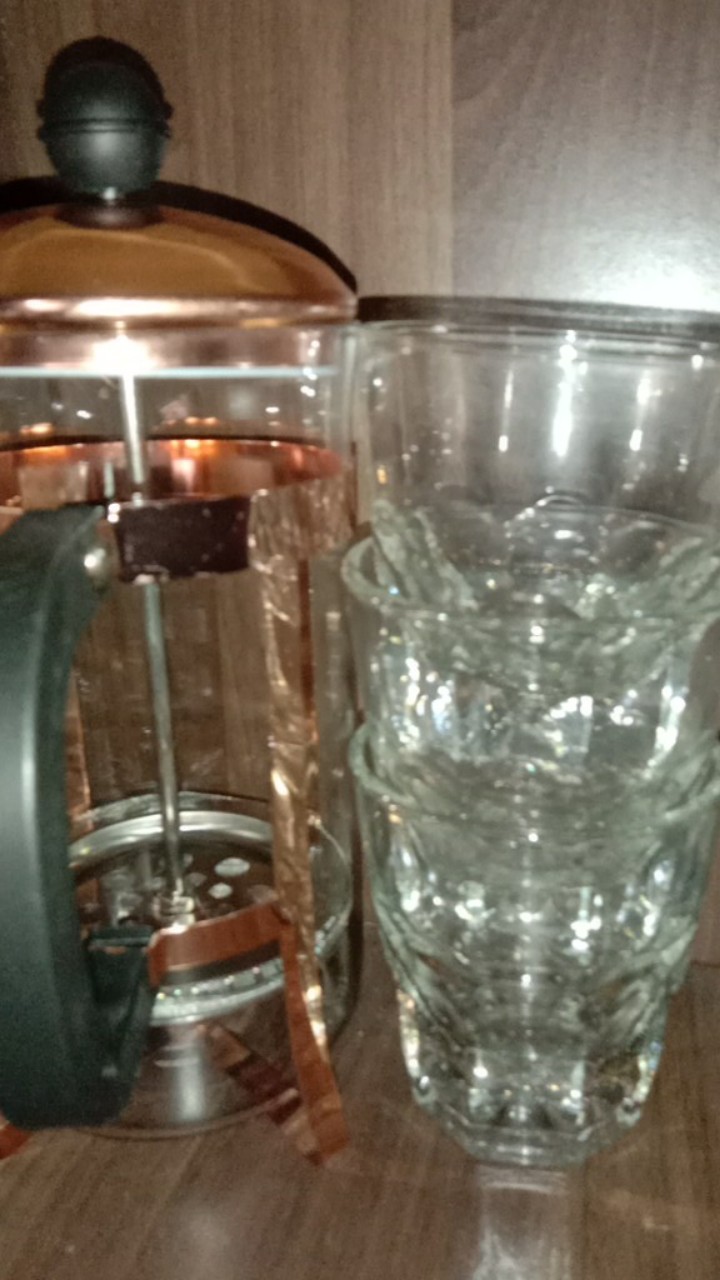 French Press Coffee Maker Rosegold / Coffee Plunger Alat Penyeduh Kopi