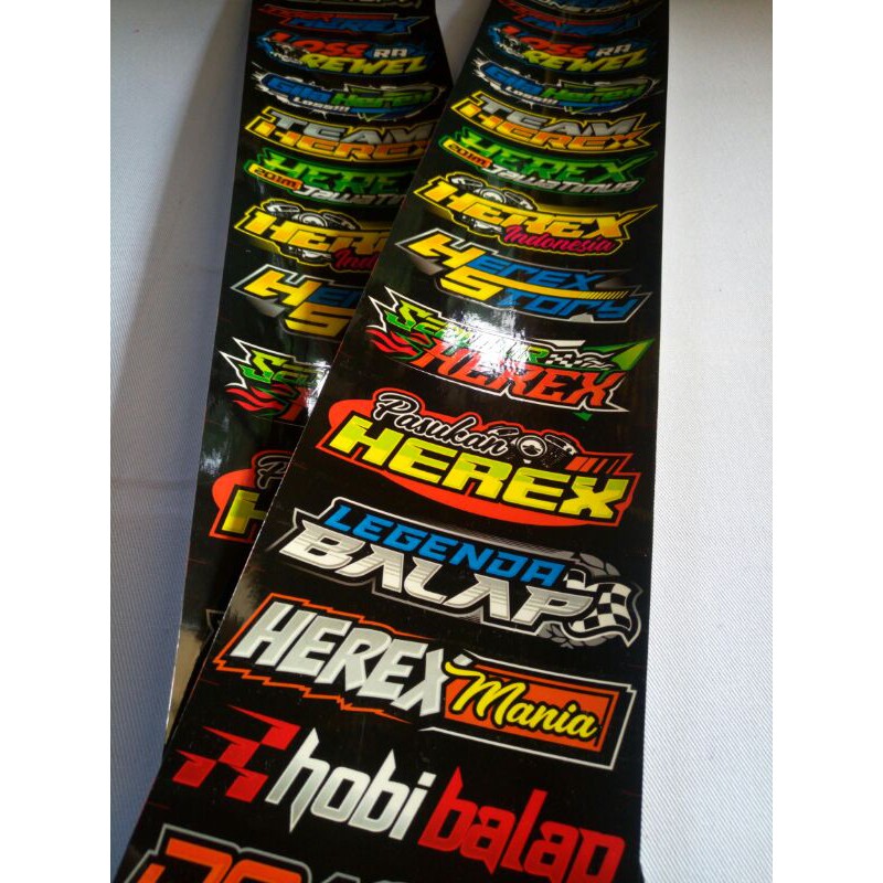 Stiker Herex / Sticker Motor / Stiker Racing - Isi 17 - CB GL MP Tiger