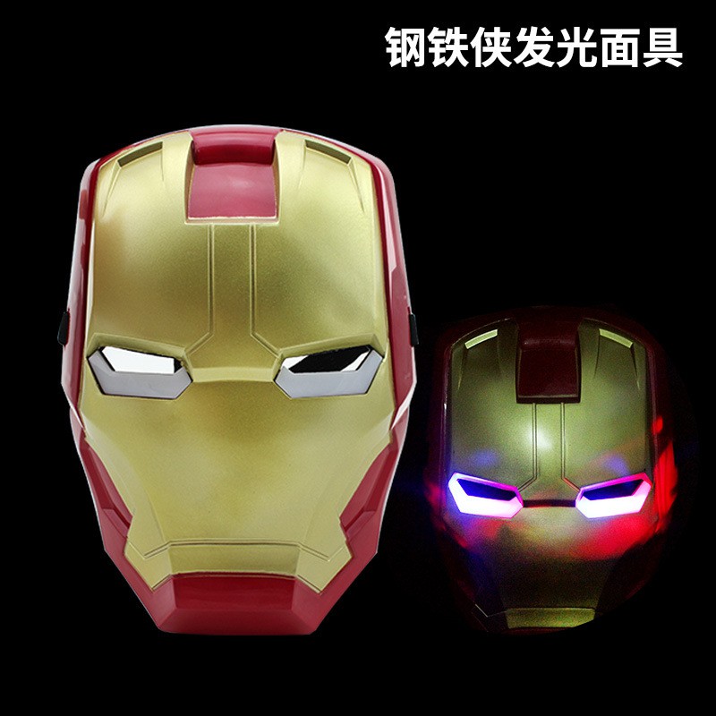 MasterBag - Mainan Anak Topeng LED Superhero Iron Man