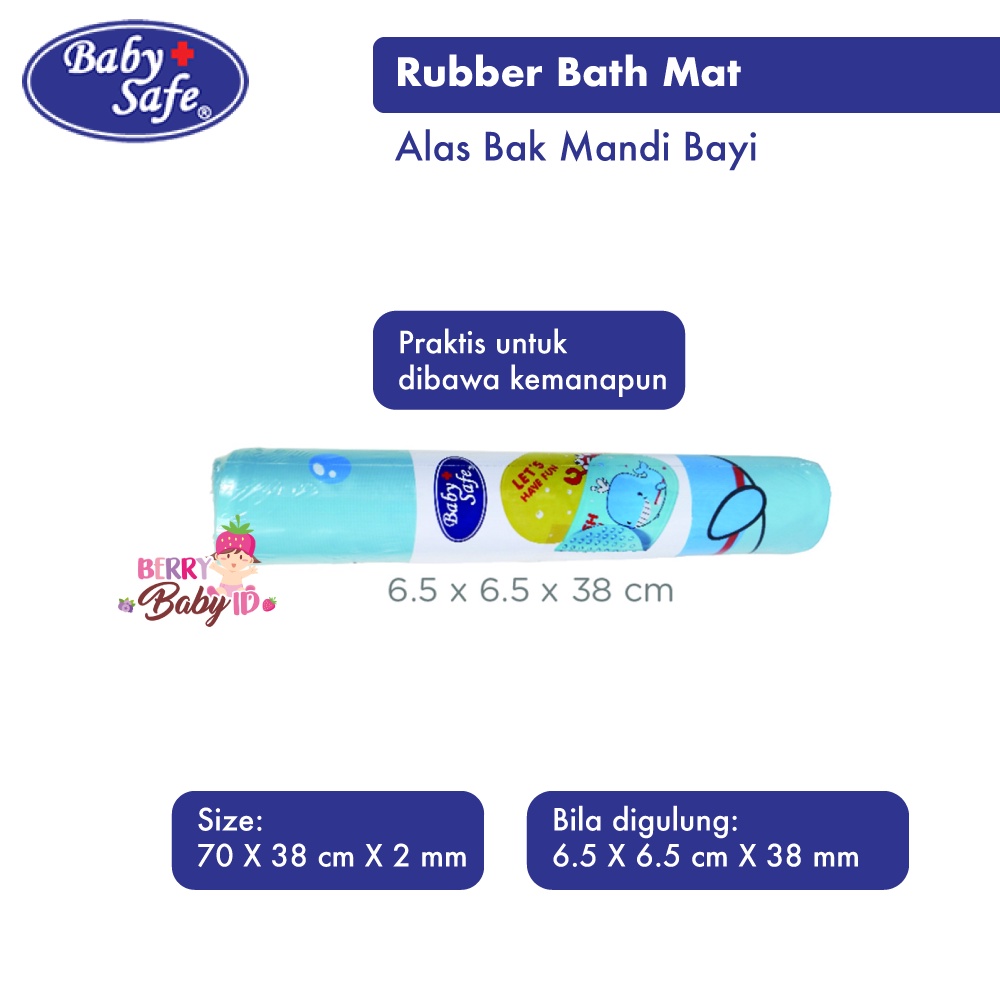 Baby Safe Rubber Bath Mat - Alas Karet Bak Mandi Bayi Berry Mart