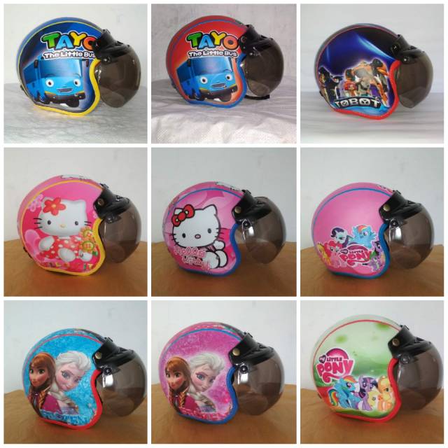 HELM BOGO TANGGUNG 7-11th  / frozen / hello kity / thomas / doraemon / LOL  / poli