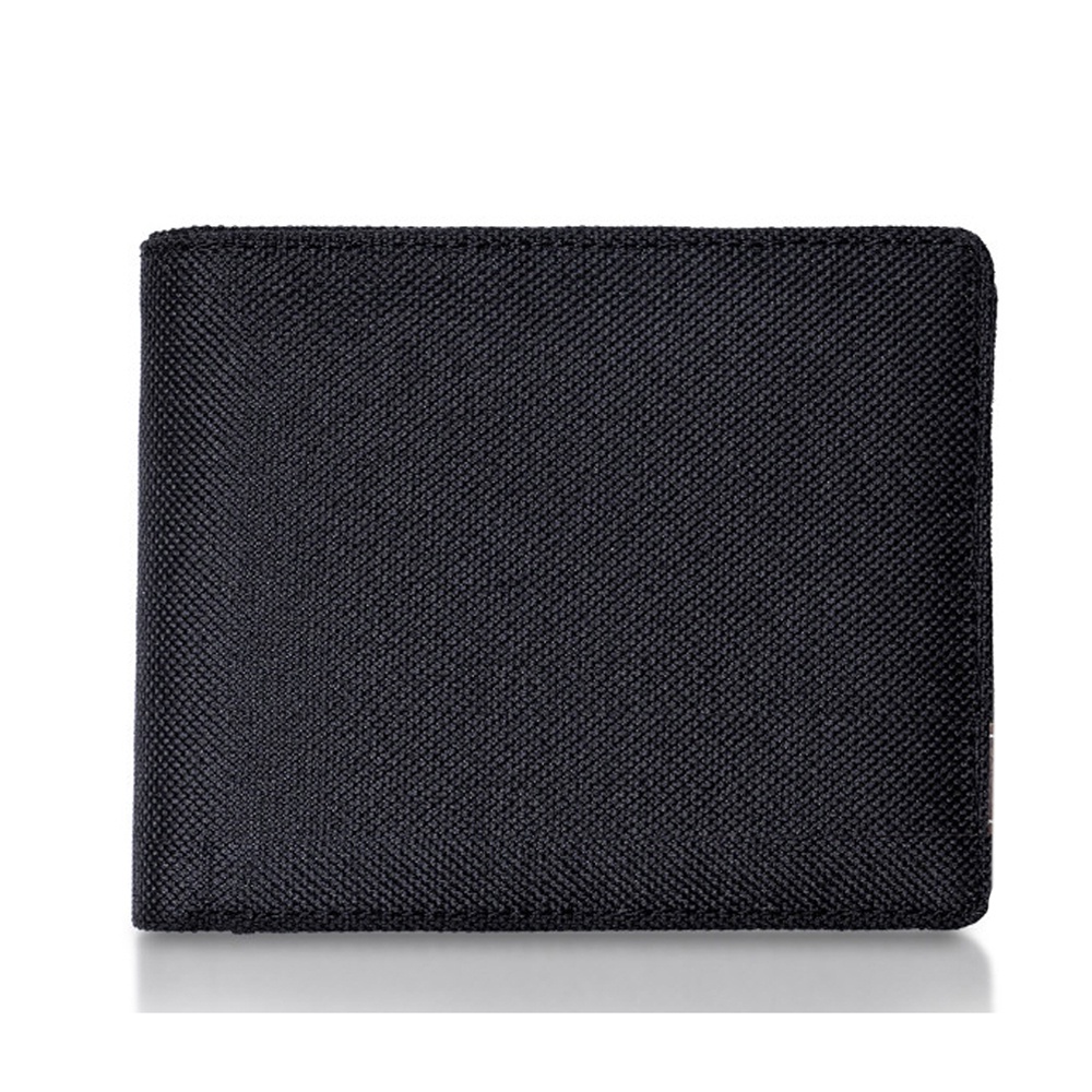 SHOPEE 6.6 SUPER SALE!! Dompet Pria Distro Dompet Pria Original Branded Bahan Kulit Canvas  C-01 HITAM Kado Ultah Anniversary Cowok